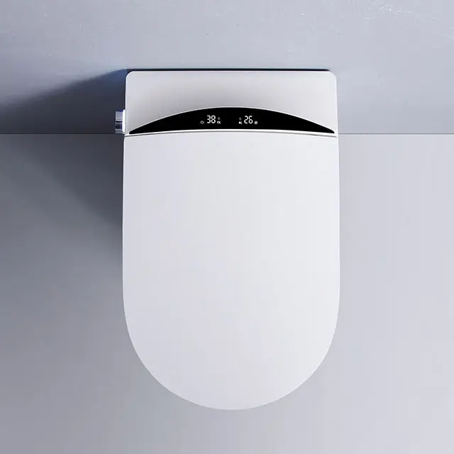 High Quality Wall Mounted Ceramic One Piece Electric Intelligent Toilet Bowl Automatic Bathroom Wall Hung Smart Toilet Wc — image 7