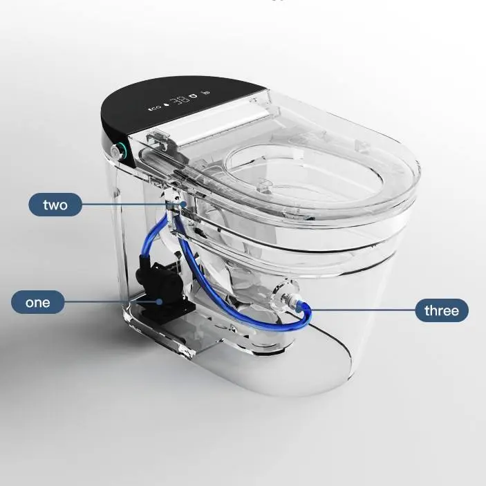 Remote Control High Quality Wc Sanitary Ware Automatic Operation Commode Bathroom Intelligent Inodoro Smart Ceramic Toilet — image 7