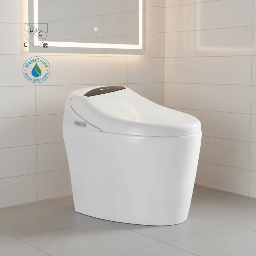 Modern Luxury Fashion Style Comfortable Seat Washroom Intelligent Inodoro Automatic Self-clean CUPC Smart Ceramic Toilet — view 1