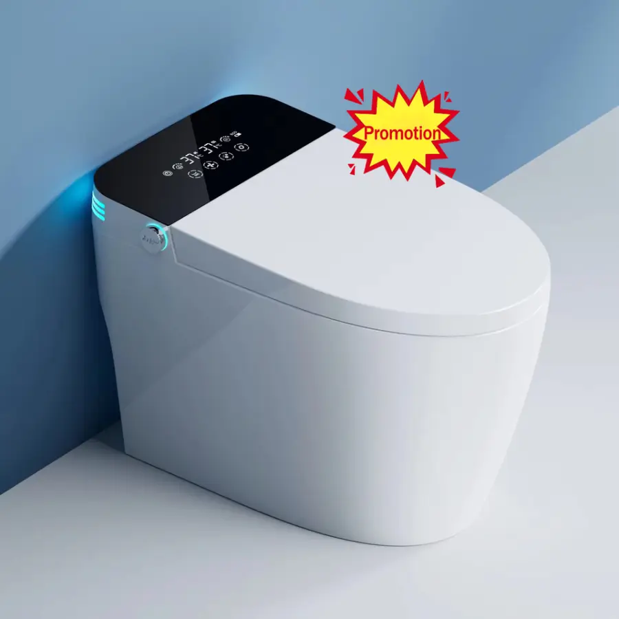 Intelligent Porcelain Cheap Price Water Closet Automatic Toilet Bowl Bathroom One Piece Ceramic Smart Toilet Commode — view 1