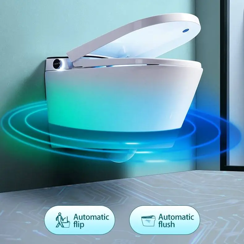 Automatic Sanitary Ware Concealed Cistern Porcelain Wall Mounted Inodoro Toilet Bowl Bathroom Ceramic Wall Hung Hanging — view 2