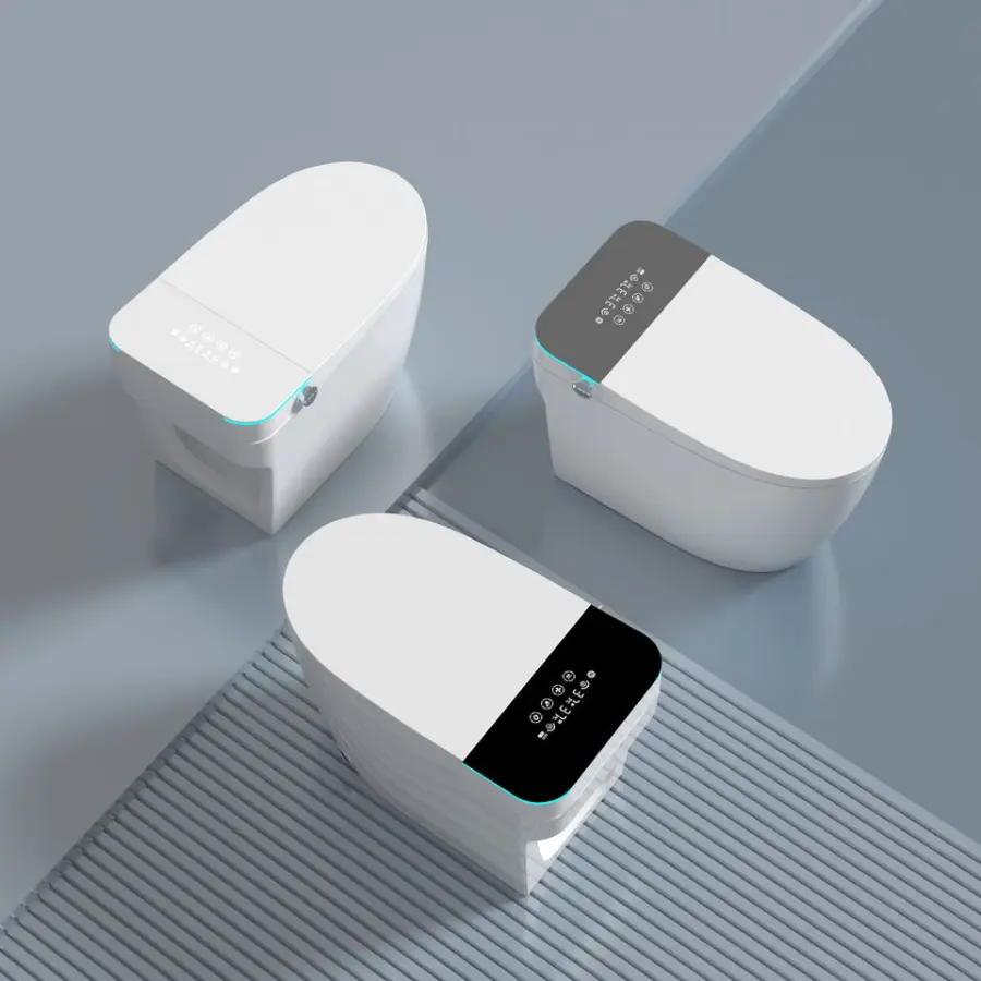 Intelligent Sanitary Ware Water Closet Bathroom Ceramic Floor Mounted Automatic Toilet Bowl Inodoro Smart Toilet With Bidet — image 3