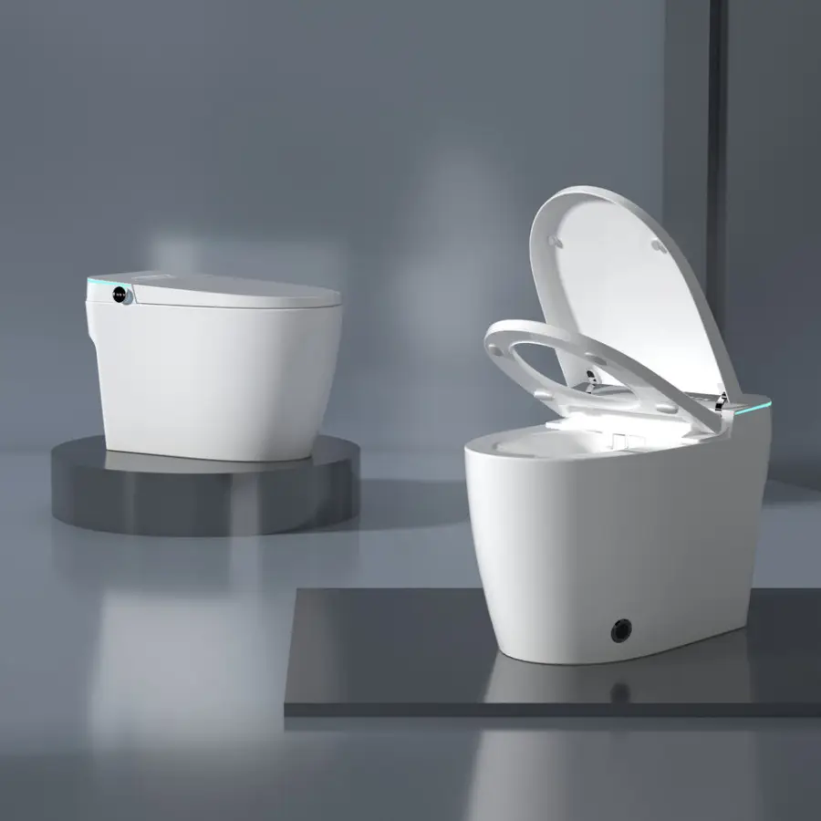 Intelligent Sanitary Ware Water Closet Bathroom Ceramic Floor Mounted Automatic Toilet Bowl Inodoro Smart Toilet With Bidet — image 4