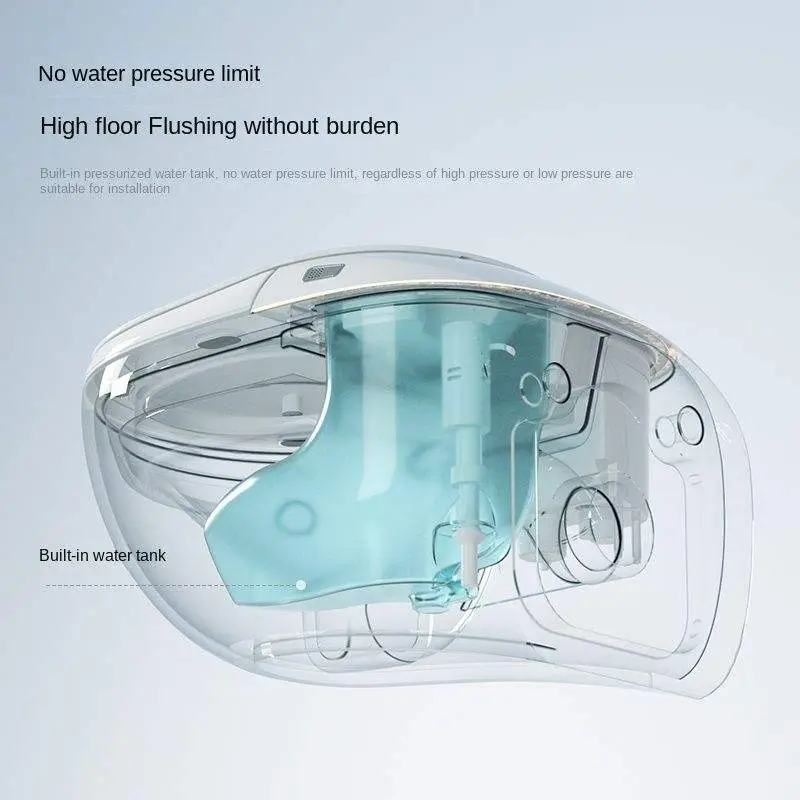 High-end Egg Shape Hanging Automatic Sanitary Ware WC Water Closet Bathroom Intelligent Electric Ceramic Wall Hung Smart Toilet — image 6