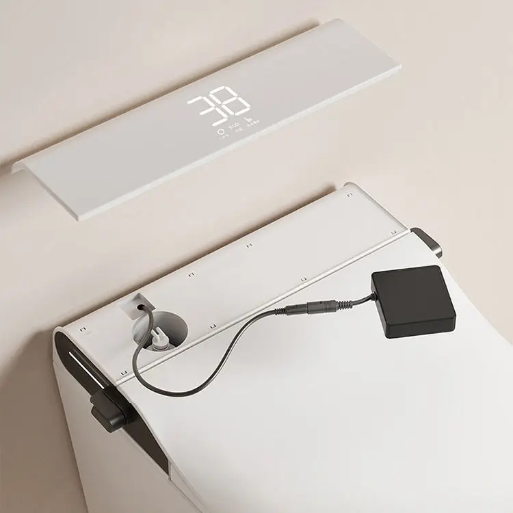Luxury Modern Design Wall Mounted White Color Intelligent Water Closet Bathroom Automatic Wall Hung Smart Toilet Bowl — image 4