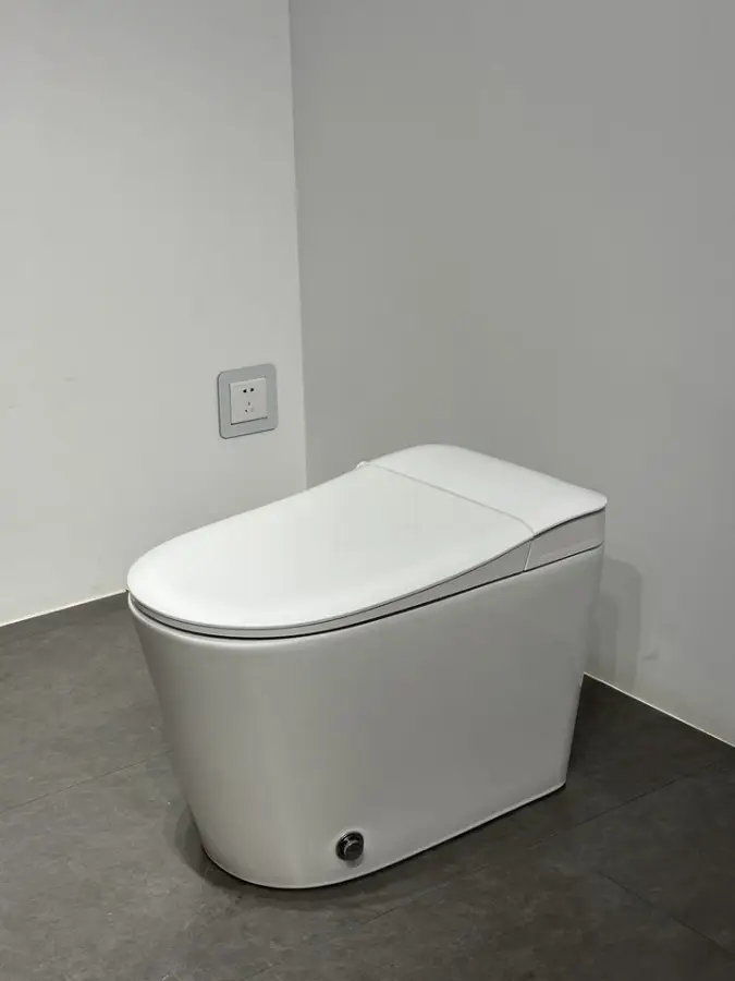Plug-free Intelligent Sanitary Ware Toilet Commode Bathroom Floor Mounted Ceramic Automatic One Piece Smart Toilet Commode — image 4