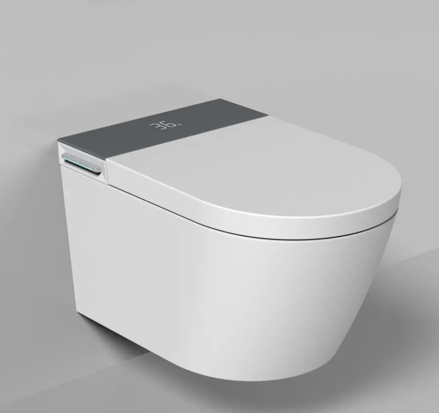 New Design European Automatic Intelligent Shower Toilet Wall Mounted Bathroom Wall Hung Smart Toilet — view 1