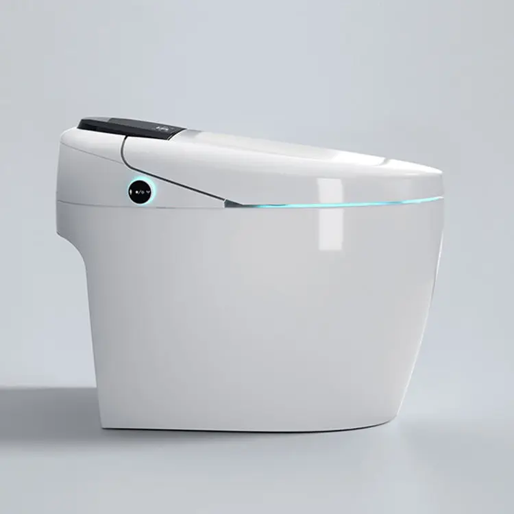 New Arrival Hot Sale Floor Mounted Intelligent Inodoro Bathroom Ceramic Automatic Smart Toilet Commode — view 4