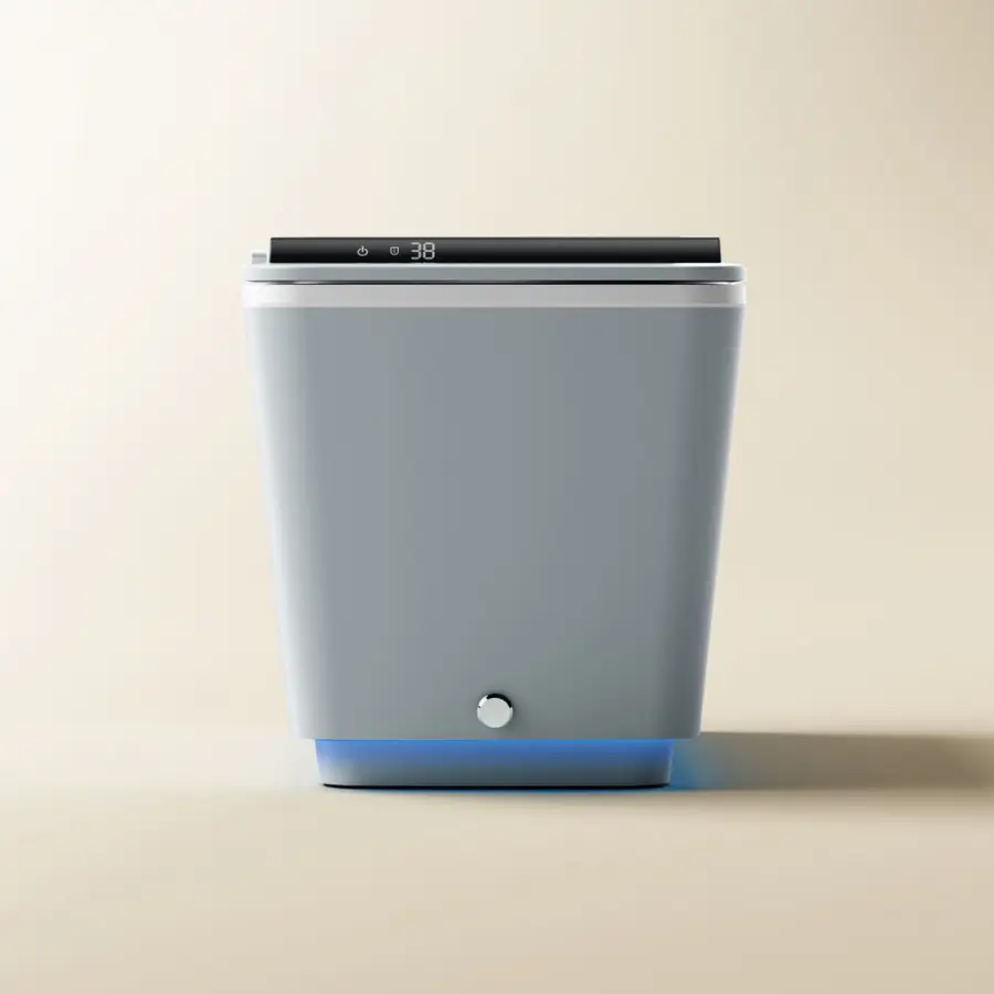 Square Shape Intelligent Electric Ceramic Water Closet Bathroom Floor Mounted Automatic One Piece Smart Toilet — image 4