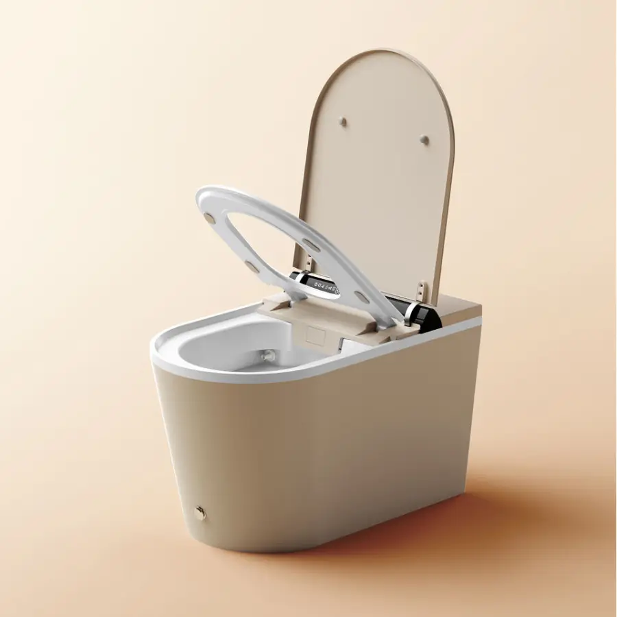 Auto Sensor Flush Open Electric Floor Mounted Intelligent Water Closet Bathroom Sanitary Ware WC Smart Toilet Bowl — image 3