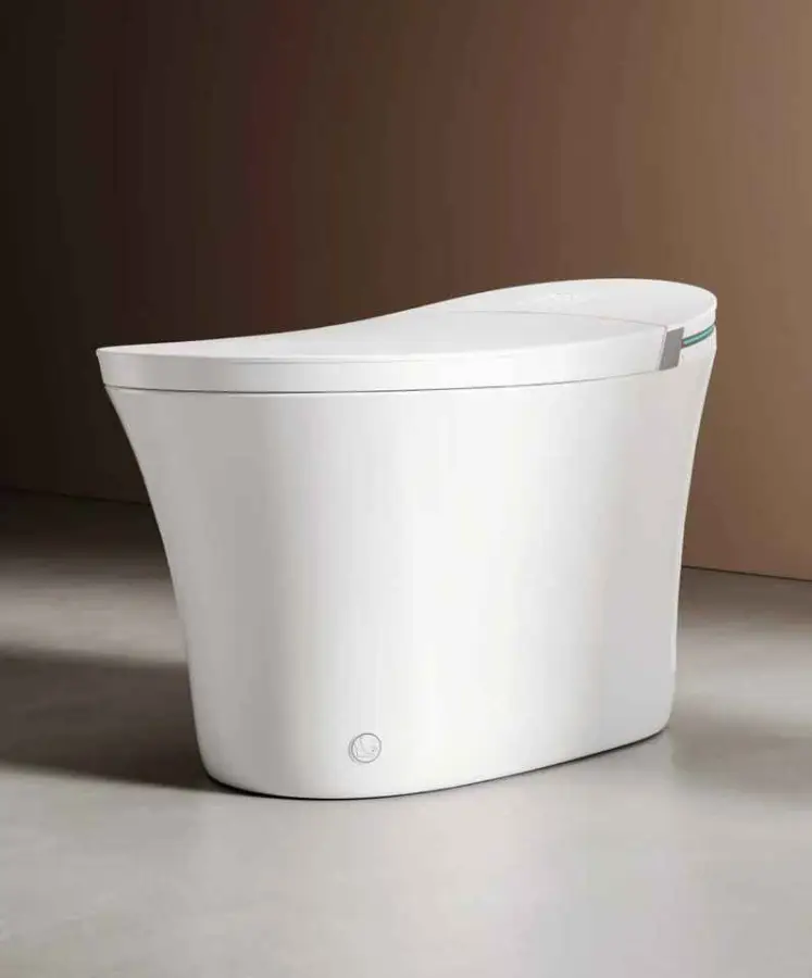 Special Design Intelligent Sanitary Ware Hot Sale Water Closet Bathroom Automatic Floor Mounted WC Smart Toilet Bowl — image 2
