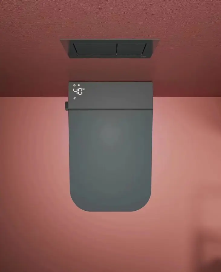 Good Quality Ceramic Intelligent Wall Mounted Sanitry Ware Water Closet Bathroom Automatic WC Wall Hung Smart Toilet Com — view 2