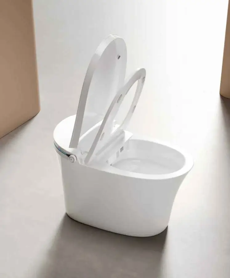 Special Design Intelligent Sanitary Ware Hot Sale Water Closet Bathroom Automatic Floor Mounted WC Smart Toilet Bowl — image 4