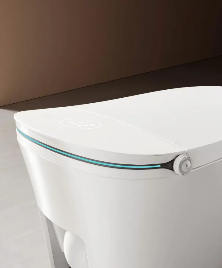 Special Design Intelligent Sanitary Ware Hot Sale Water Closet Bathroom Automatic Floor Mounted WC Smart Toilet Bowl — image 5