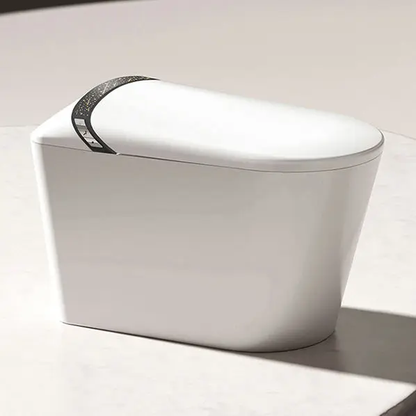 Luxury Modern New Design Good Quality Ceramic Intelligent Floor Mounted Water Closet WC One Piece Automatic Smart Toilet Commode — image 3