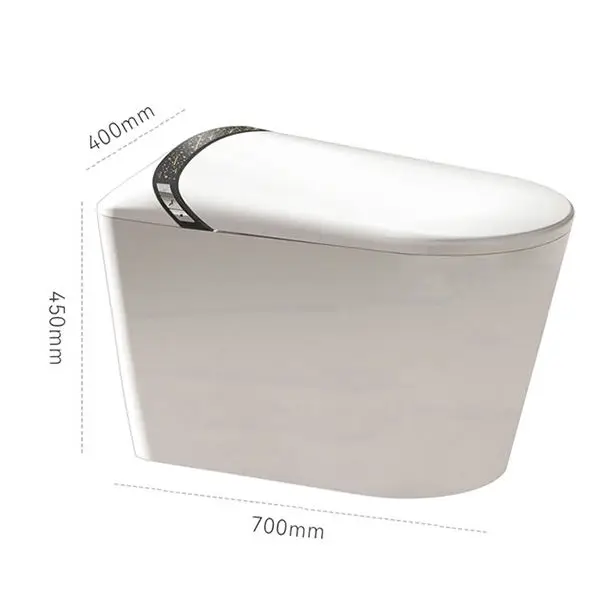 Luxury Modern New Design Good Quality Ceramic Intelligent Floor Mounted Water Closet WC One Piece Automatic Smart Toilet Commode — image 7