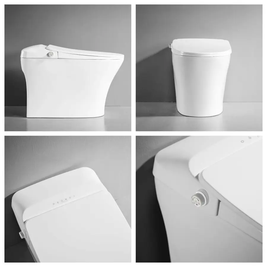New Product Super Siphonic Automatic Flush Floor Mounted Inodoro Cupc Bathroom One Piece Intelligent Ceramic Smart Toilet Bowl — image 3