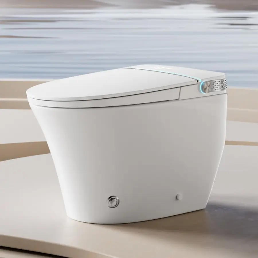 Auto Cover Open Intelligent High-end CUPC ETL ADA Top Quality Ceramic Sanitary Ware Water Closet Bathroom Smart Toilet Commode — image 3
