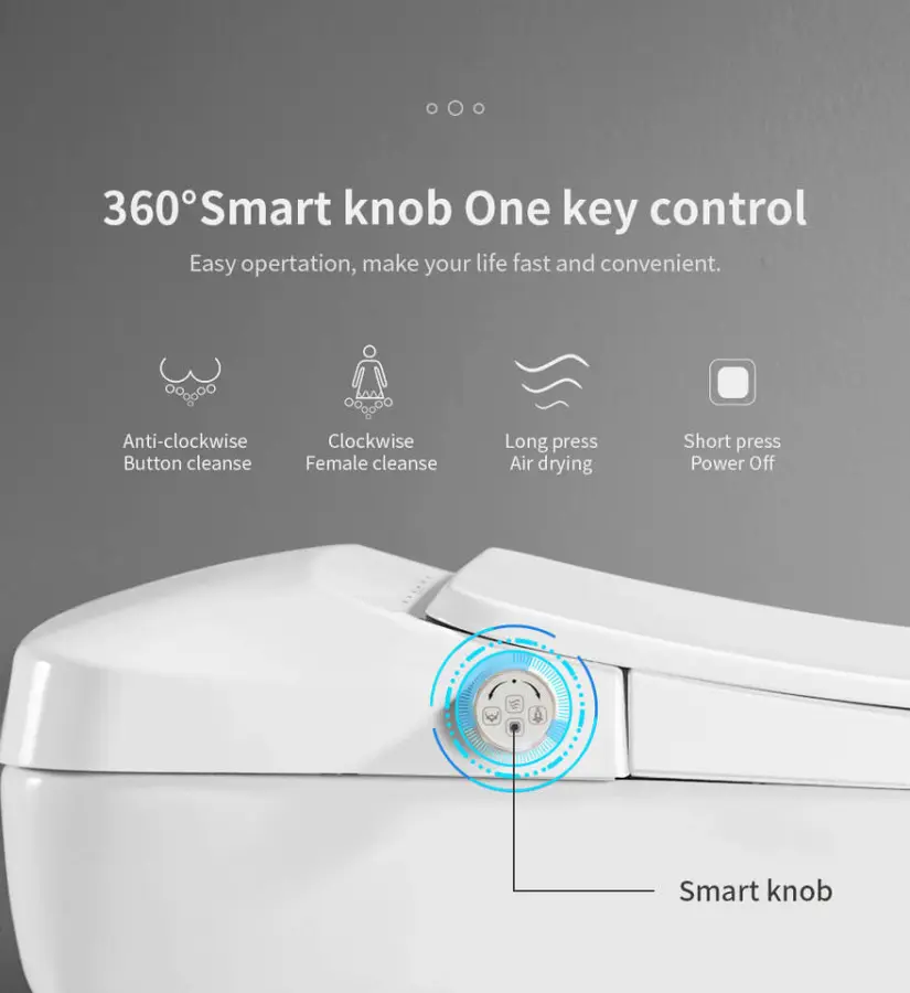 New Product Super Siphonic Automatic Flush Floor Mounted Inodoro Cupc Bathroom One Piece Intelligent Ceramic Smart Toilet Bowl — image 4