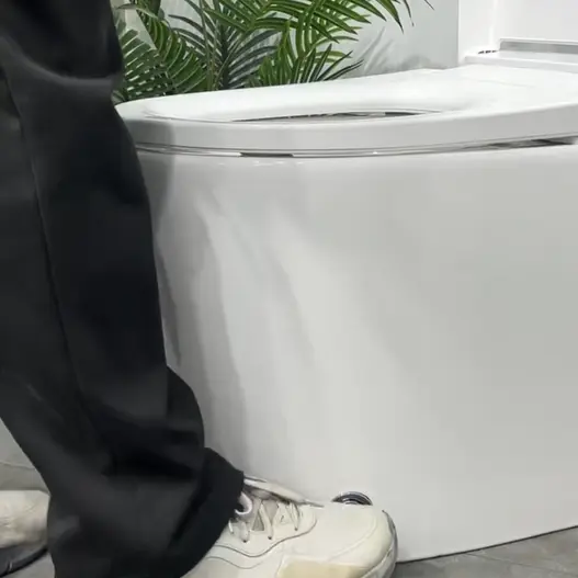 New Arrival Sanitary Ware Battery-free Smart Toilet Commode Ceramic One Piece Toilet White Color Wc Smart Toilet With Bidet — image 7