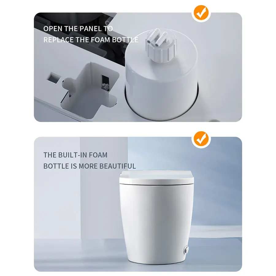 Modern Style Luxury Sanitary Ware White Automatic Intelligent Toilet Commode Seat Heating Home Smart Toilet for Bathroom — view 5