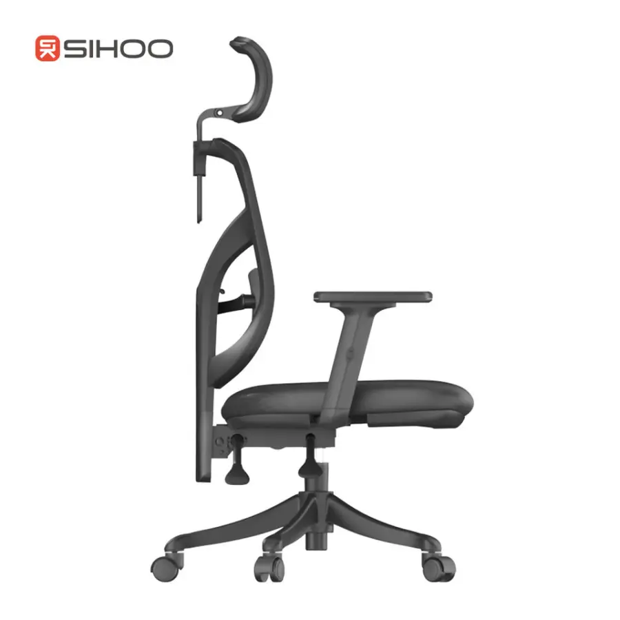 SIHOO M56 Ergonomic Adjustable Office Leather Computer Mesh Chair with Big Comfortable Cushion pp Base — image 3