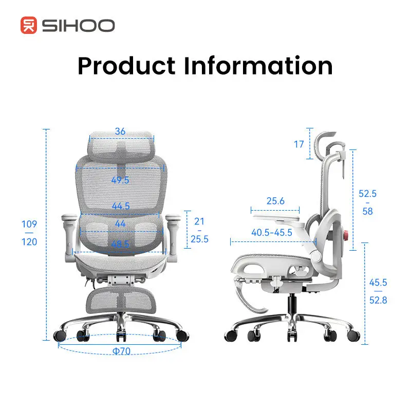 SIHOO Office Chair Sillas B300 PRO Silla Ejecutiva 5-Position Adjustable Backrest Silla Ergonomica Oficina Silla Gamer — image 4