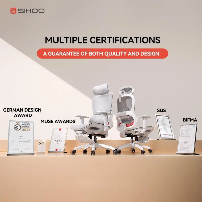 SIHOO Office Chair Sillas B100 Silla Ergonomica 360° Rotate Armrests Mesh Silla Ergonomica Oficina Office Rotating Chair — view 4