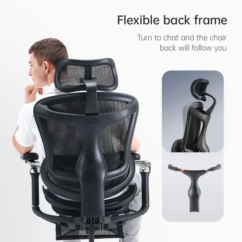 SIHOO Boss Chair Office C300 Comfort Chair Luxury Swivel Office Seat Full Mesh Top Quality Ergonomic Office Chair — view 3