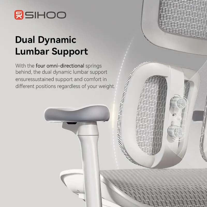 SIHOO Office Chair S100 Ergonomic Office Chair Pressure-Free Seat Cushion with Footrest Manager Office Chair — view 2