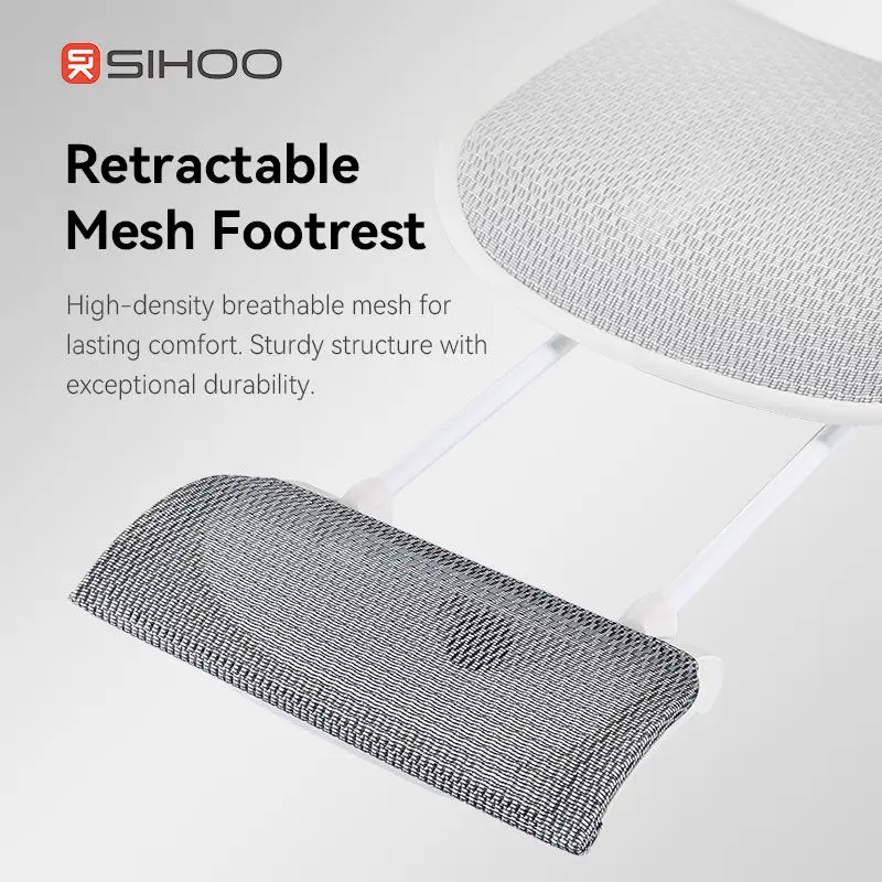 SIHOO Office Chair S100 Ergonomic Office Chair Pressure-Free Seat Cushion with Footrest Manager Office Chair — view 4