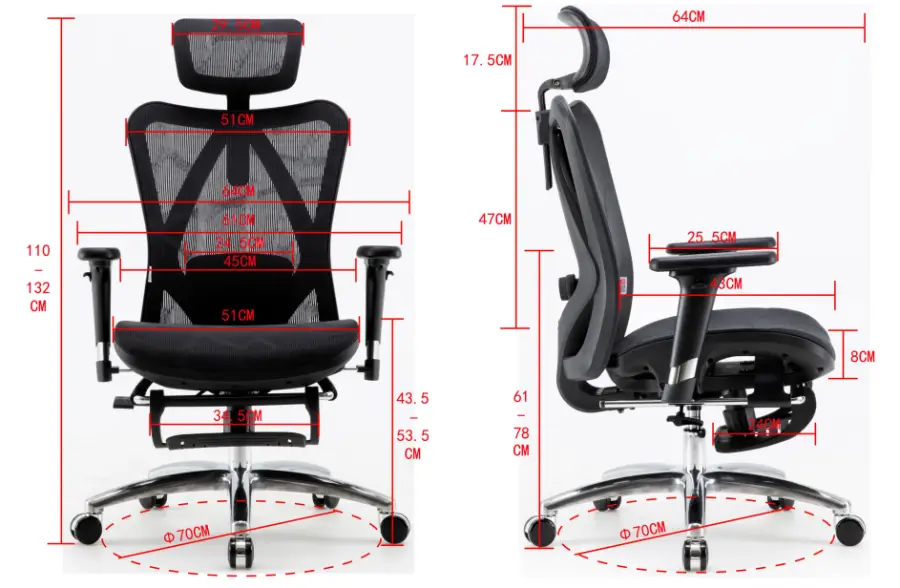 SIHOO Office Chair Supplier M57B Computer Chair Mesh Office Chair Swivel High Quality Comfortable Ergonomic — image 7