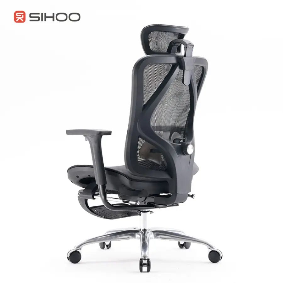 Sihoo M57C Adjustable Revolving Mesh Ergonomic Office with Footrest Furniture Executive Chair 4D Armrest Home Office Cha — view 3