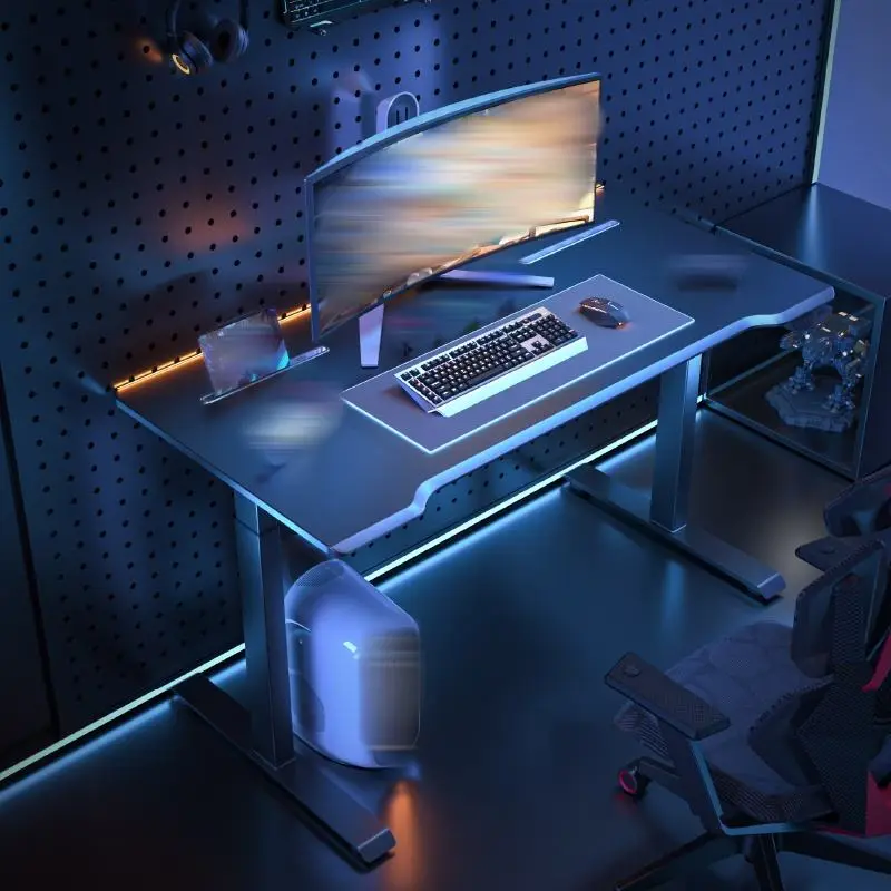 Large 1.6m 1.8m Esports Gamer Desk High-Power Dual Motors Low Noise Electric Office Desk for Gaming Tables — view 1