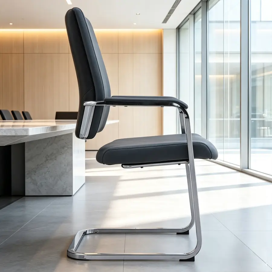 Ergonomic Designer Executive 3D Adjustable Armrest Rack FramePU Synthetic Eco-Leather Office Chair Business for Meeting Room — image 5