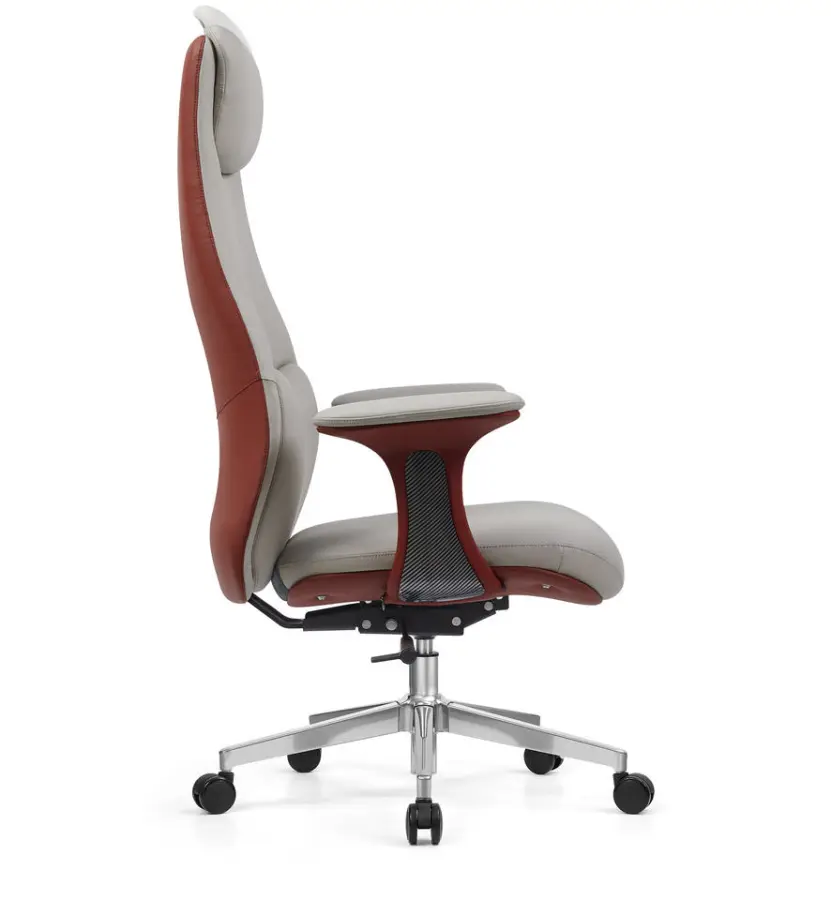Wholesale Premium Modern Chrome Swivel PU Leather Office Chair Adjustable Features 360 Rotation Home Office School Use — image 4