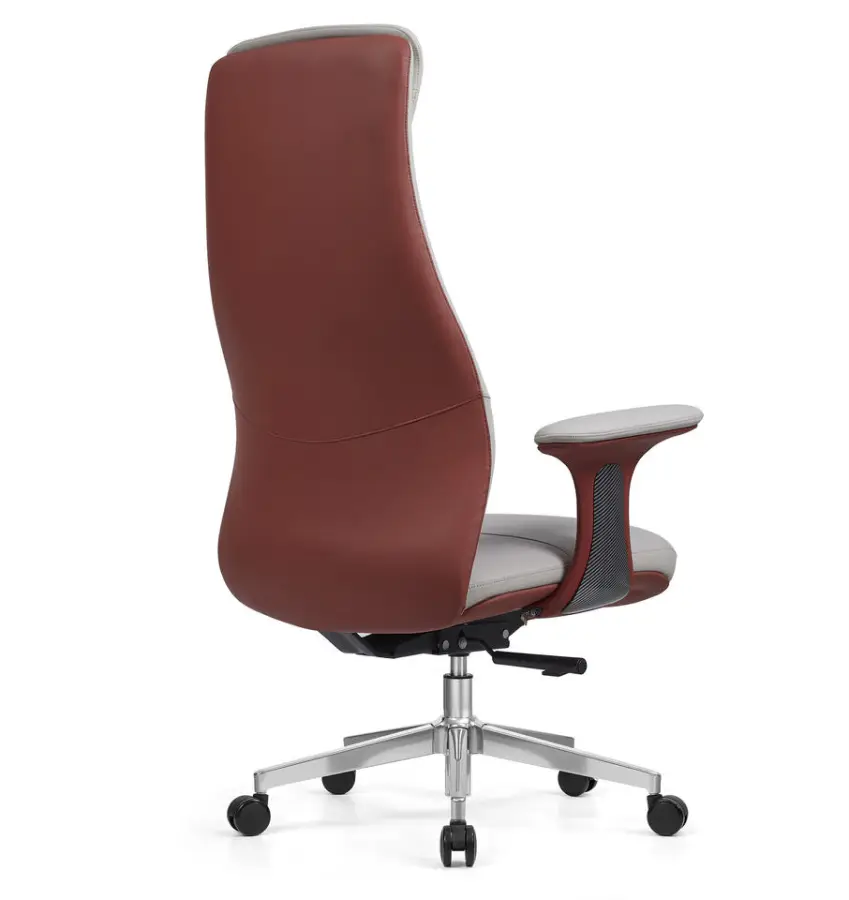 Wholesale Premium Modern Chrome Swivel PU Leather Office Chair Adjustable Features 360 Rotation Home Office School Use — image 5