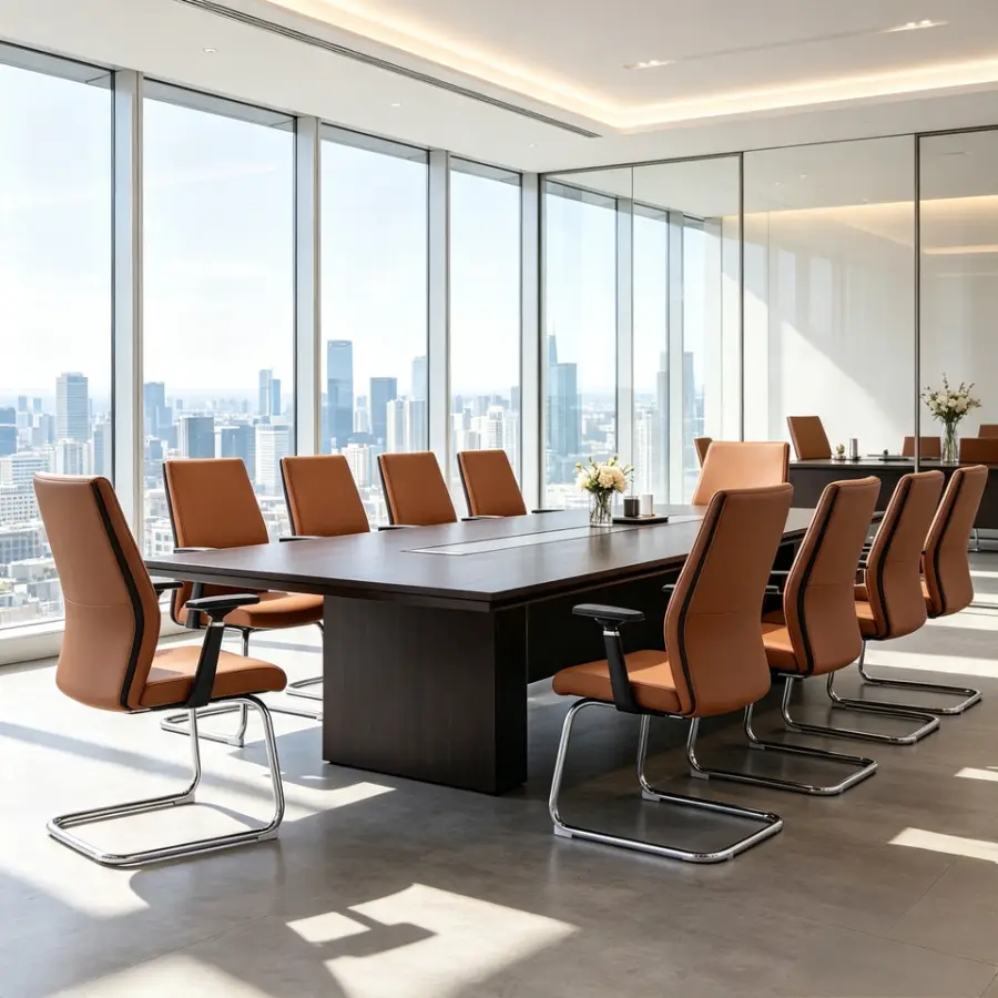 High Quality Modern Office Office Luxury Waiting Meeting Room Visitor Reception PU Synthetic Leather Office Chair for Office — image 7