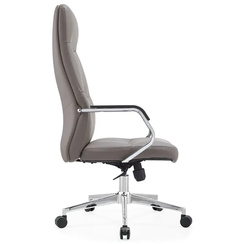 Executive Business Luxury Durable Sturdy High Comfortable Reclining Adjustable Top-grain Yellow Cowhide Leather Office Chair — image 5