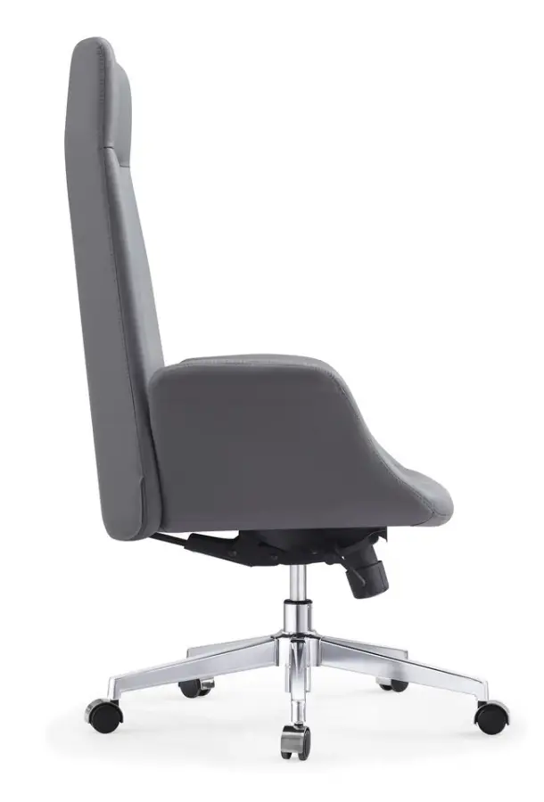 Commercial Executive Leather Chair Factory Direct Supply Aluminum Base for Office Project Use — image 2