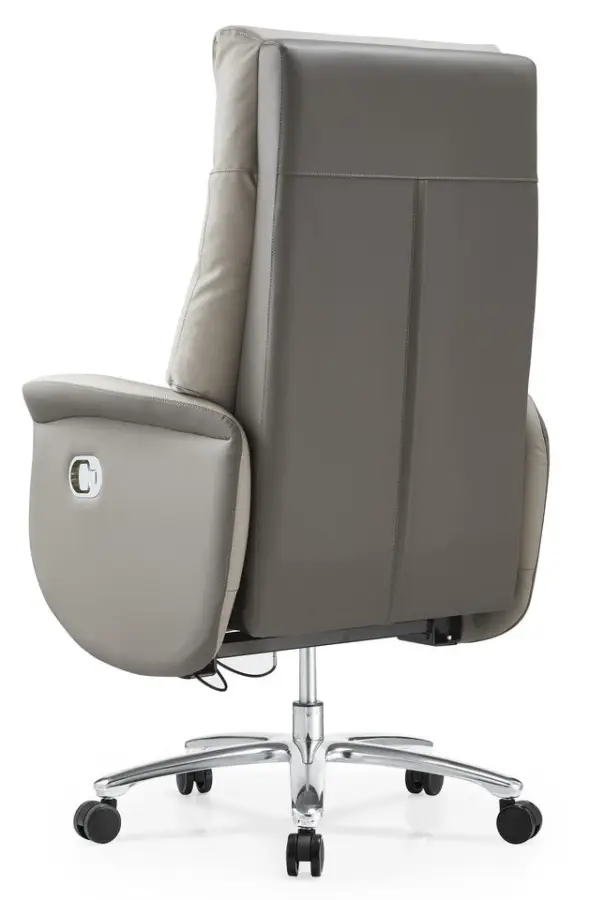 Executive Leather Office Chair Manufacturer Direct Curved Wood Board High Rebound Foam for Office Project Wholesale — image 4