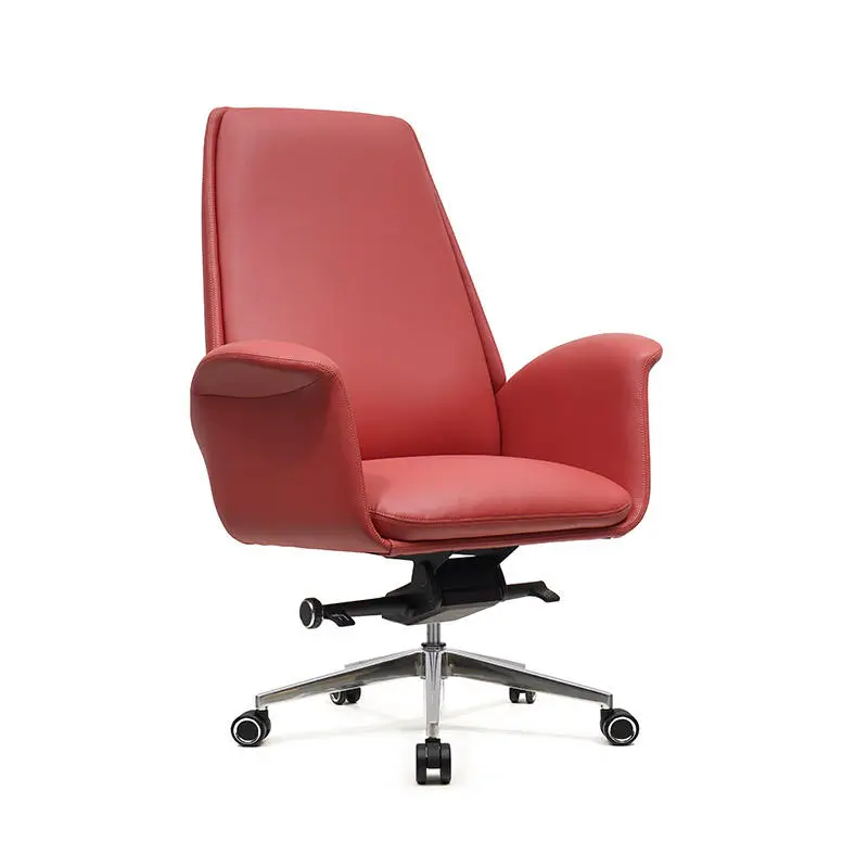Modern Design Mid Back Boss Leather Chair Office Use — image 4