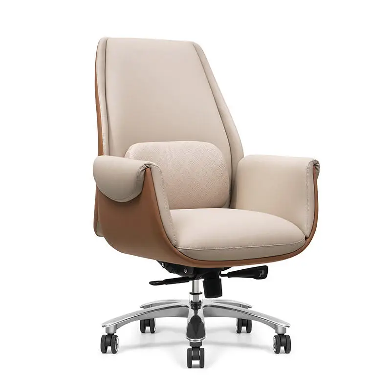 Modern Design Mid Back Boss Leather Chair Office Use — image 2