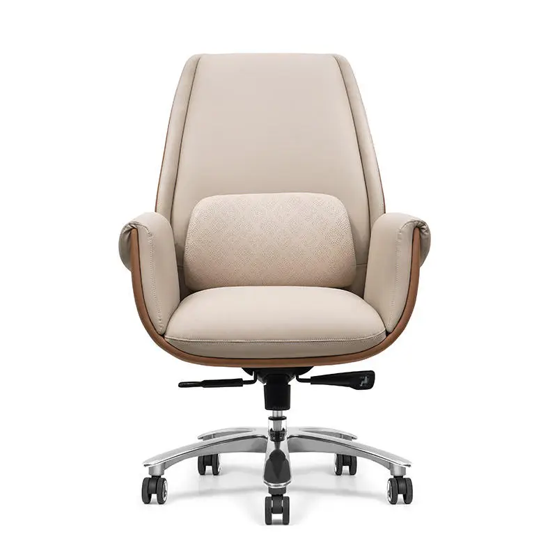 Modern Design Mid Back Boss Leather Chair Office Use — image 3