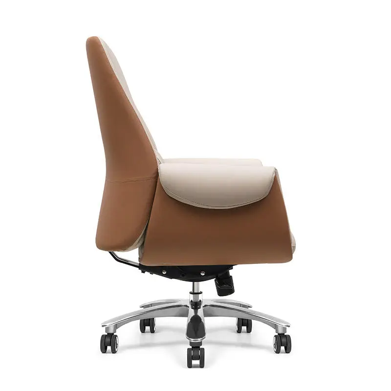 Modern Design Mid Back Boss Leather Chair Office Use — image 6
