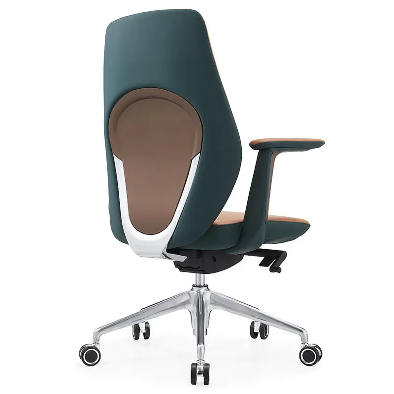 Modern Design Mid Back Boss Leather Chair Office Use — image 3