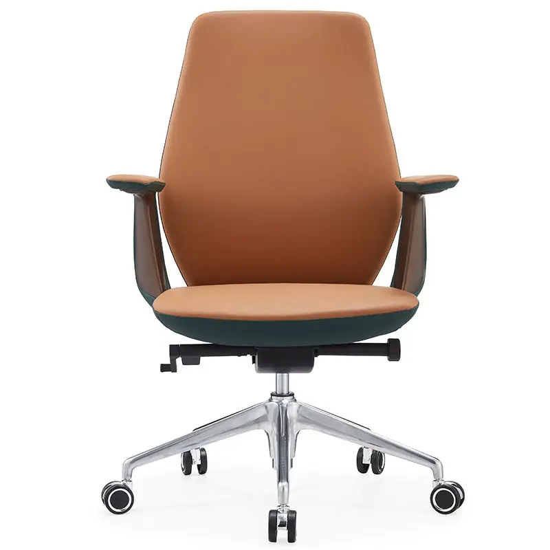 Modern Design Mid Back Boss Leather Chair Office Use — image 5