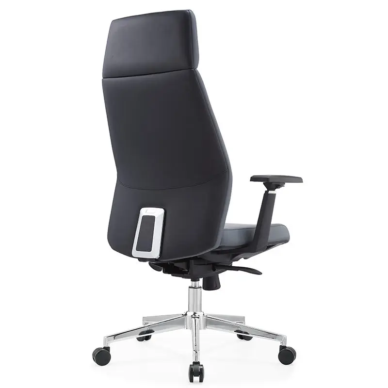 Modern Design High Back Boss Leather Chair Ergonomic Swivel Adjustable Height Aluminum Armrest-High Quality Commercial Grade — image 3