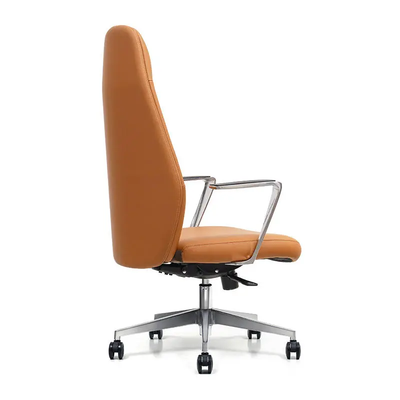 Y006A High Back Ergonomic Swivel Reclining Leather Height Adjustable Modern Office Chair Adjustable Armrest for Hotel Office Use — image 5