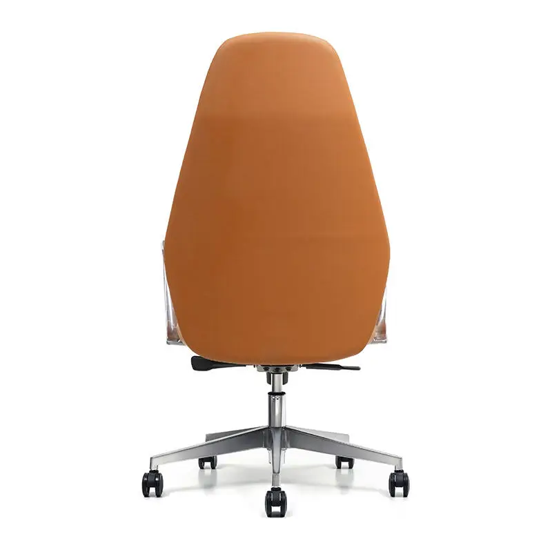 Y006A High Back Ergonomic Swivel Reclining Leather Height Adjustable Modern Office Chair Adjustable Armrest for Hotel Office Use — image 6